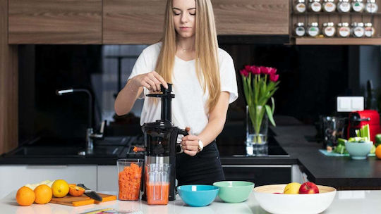 Teesa Αποχυμωτής Αργής Σύνθλιψης 200W Inox Ασημί