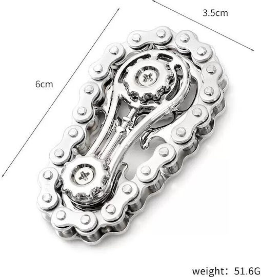 Fidget Spinner Metalic Argintiu