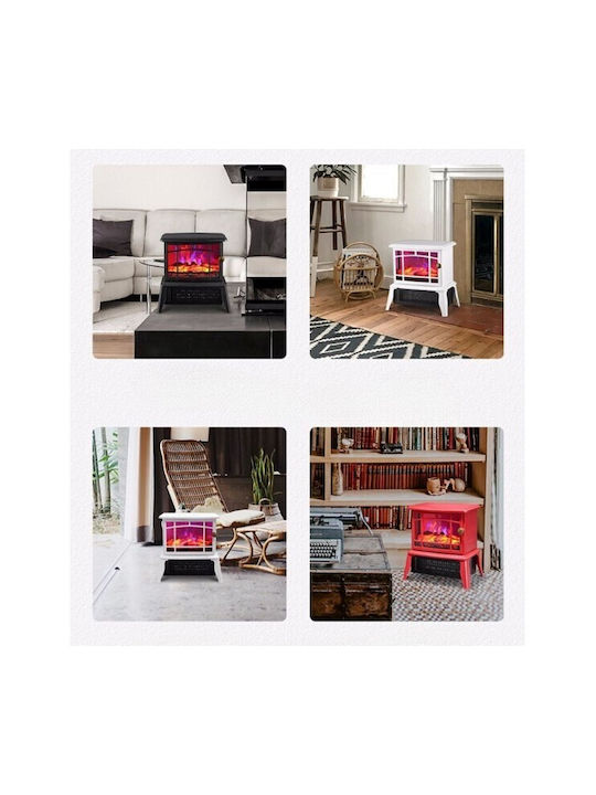 Επιδαπέδιο Ηλεκτρικό Τζάκι 1500W 25x16cm Λευκό