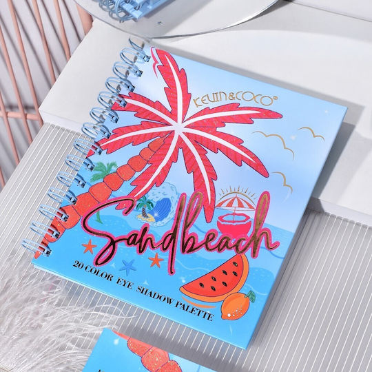 Palete de Machiaj Kevin Coco Colour Fruit Party Fard de Pleoape 20 Culori 15.3 X 17.4 X 1.2 Cm