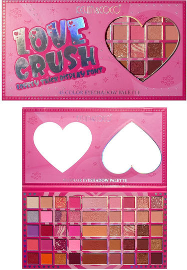 Palete Machiaj Kevin Coco Love Crush Fard de Pleoape 45 Culori 30.3 X 16.5 Cm