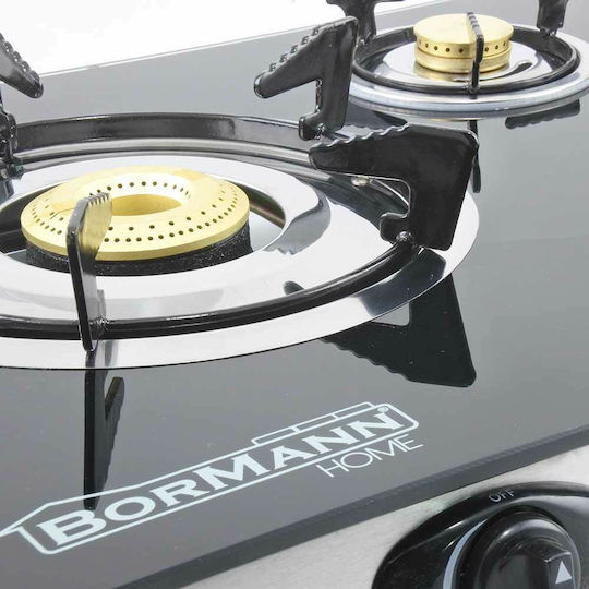 Bormann Elite BLG8500 Countertop Gas Burner Triple Black