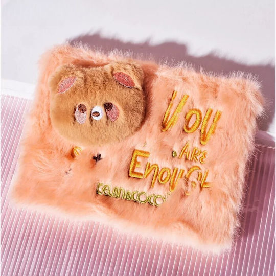 Kevinandcoco Makeup Set 6 Colors Highlighter Fluffy Case Bear Model 17.3x12.5x5 Cm Multicolor