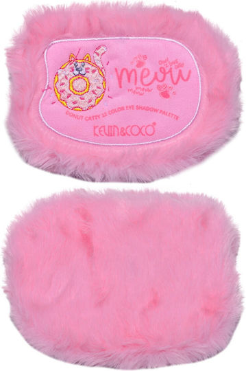 Paletă Fard de Pleoape Kevin Coco Roz Fuzzy 12 Culori 15 X 10.5 X 3 Cm