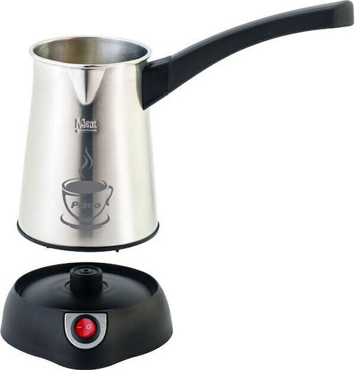 Primo Electric Greek Coffee Pot 1100W with Capacity 400ml Inox
