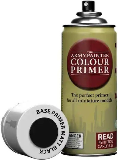 The Army Painter Colour Primer Χρώμα Μοντελισμού σε Spray Matt Black 400ml