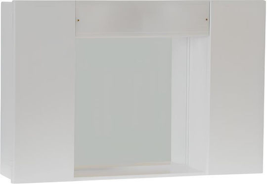 Bega Plast 4503005550000 Ορθογώνιος από Πλαστικό με Ράφι & Υποδοχή Λαμπτήρα 60x40cm Λευκός Bega Plast 4503005550000 Ορθογώνιος από Πλαστικό με Ράφι & Υποδοχή Λαμπτήρα 60x40cm Λευκός