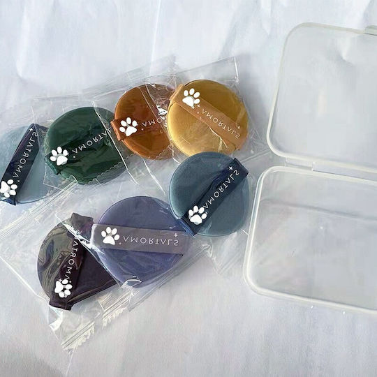Set 7 Flippy Dreieckige Make-up Schwämme Wiederverwendbare Nass Trocken Verwendung 5,5 X 5,5 X 1,3 Cm Pulver Schwamm Mehrfarbig