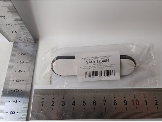 Cable Organizer Flippy Kabelclips Doppelter Klebeverschluss Silikon 3 Fächer Schwarz