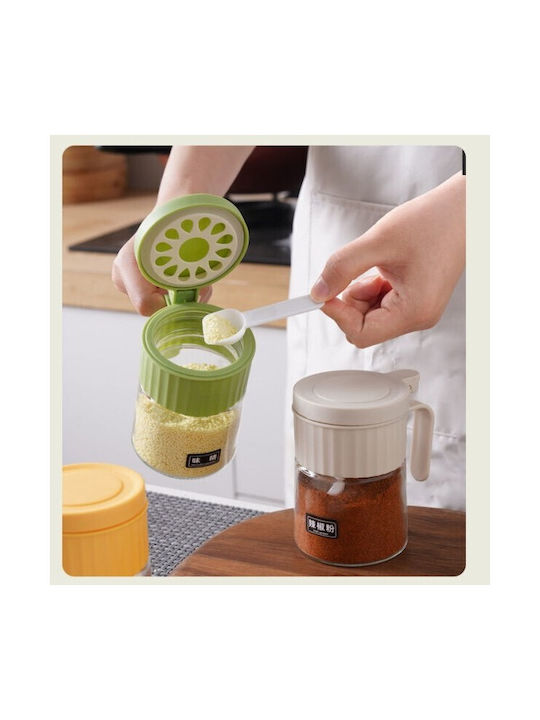Vaza pentru Zahăr cu capac Sticlă Verde 180ml