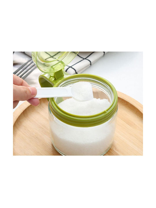 Vaza pentru Zahăr cu capac Sticlă Verde 180ml