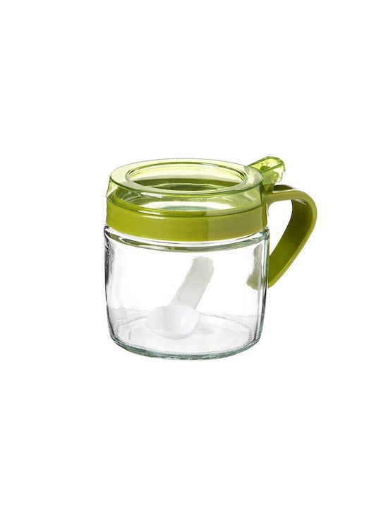 Vaza pentru Zahăr cu capac Sticlă Verde 180ml