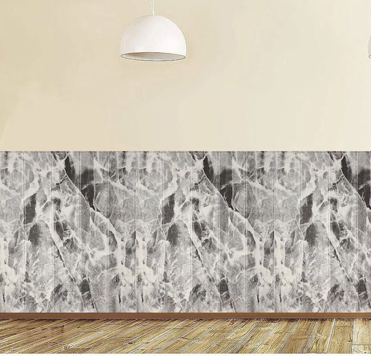 Panouri Decorative 3D Din PVC Autoadezive Gri 70x70cm 10 Bucăți
