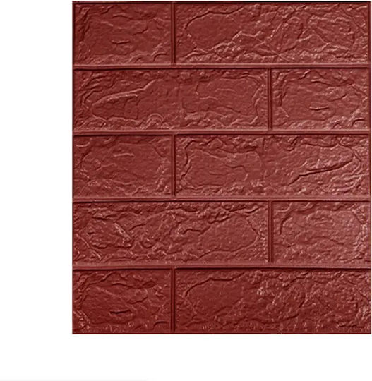 Panouri Decorative 3D Din Spumă Autoadezive Maro 35x38cm 10 Bucăți