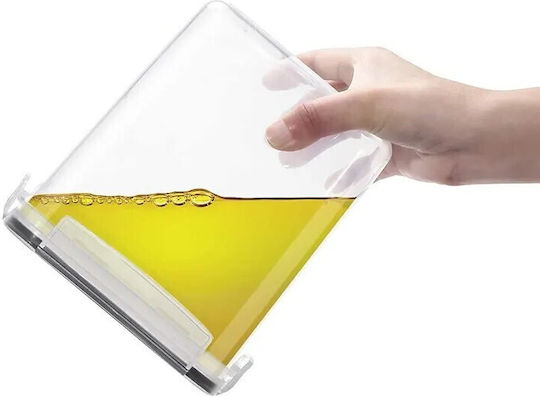 Set 8 Bucăți Casete Cereale Cu Capac Plastic Transparent 1400ml 8 Bucăți