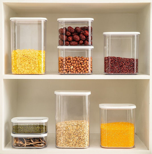 Cereal Box with Lid Plastic Transparent 450ml