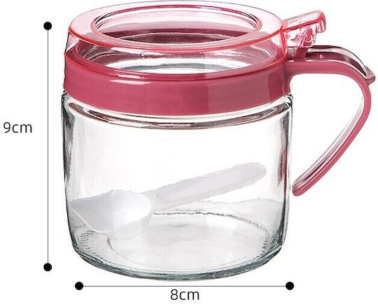 Vază Pentru Zahăr Cu Capac Sticlă Transparentă 180ml 1 Bucată