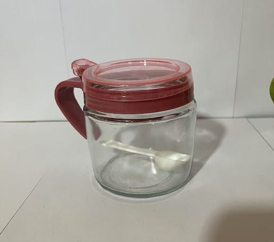 Vază Pentru Zahăr Cu Capac Sticlă Transparentă 180ml 1 Bucată
