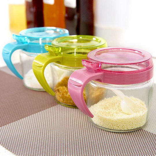 Vază Pentru Zahăr Cu Capac Sticlă Transparentă 180ml 1 Bucată
