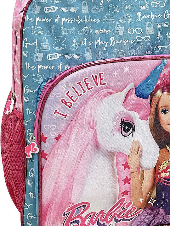 Barbie Schulranzen Trolley Grundschule Rosa mit Flaschenhalter