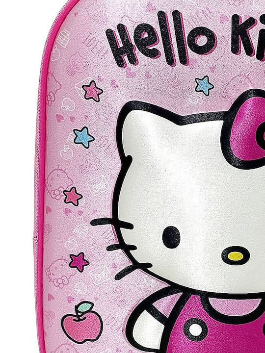 Hello Kitty Σχολική Τσάντα Πλάτης Νηπιαγωγείου Ροζ