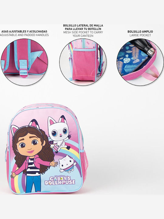 Gabby's Dollhouse Ghiozdan școală de Spate pentru Grădiniță Roz