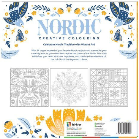 Книга за оцветяване против стрес Nordic