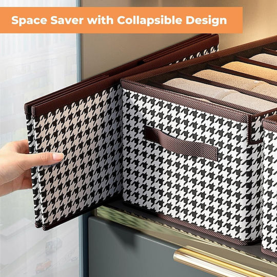 Organizator Textil Pentru Haine Și Șosete În Culoare Albă 44x30x20cm