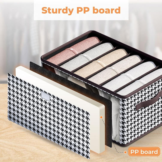 Organizator Textil Pentru Haine Și Șosete În Culoare Albă 44x30x20cm