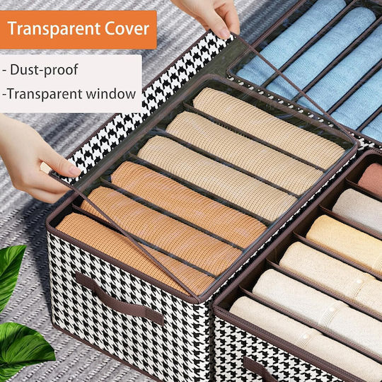 Organizator Textil Pentru Haine Și Șosete În Culoare Albă 44x30x20cm