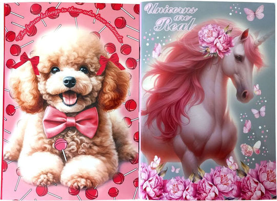 Gim Heft Geregelt B5 Love Poodlebutterfly Unicorn 1Stück (Μiverse Designs)