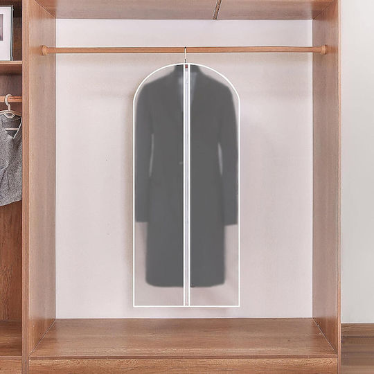 Kunststoff Aufbewahrungsbeutel für Taschen / Kleidung / Kleider in Weiß Farbe 60x140cm 5Stück