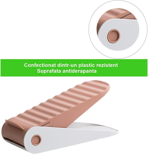 Bază Din Plastic Pentru Depozitarea Pantofilor Roz 25.5x11x7.5cm