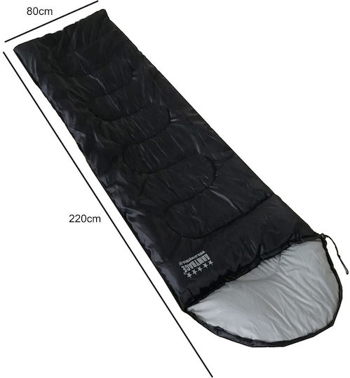 Army Race Sleeping Bag Μονό Καλοκαιρινό Μαύρος 701Γ