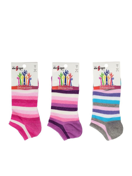 Design Socks Παιδικά Σοσόνια Πολύχρωμα 3 Ζευγάρια