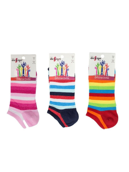 Design Socks Παιδικά Σοσόνια Πολύχρωμο 3 Ζευγάρια