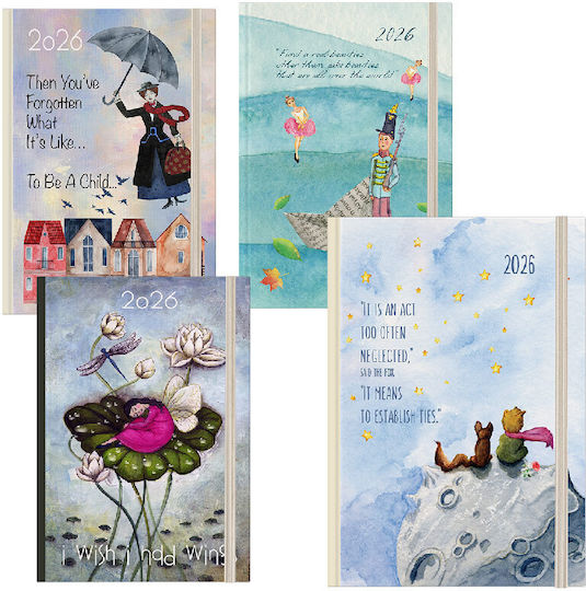 Tagebuch 2026 12x17 Täglich Fairytale A