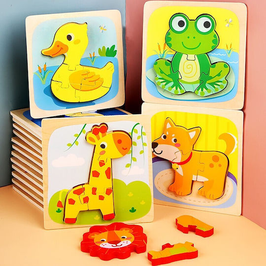 Wooden Kids Puzzle for 3+ years+ Years 3pcs