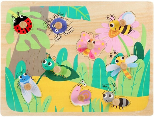 Wooden Kids Peg Puzzle for 3+ years+ Years 9pcs
