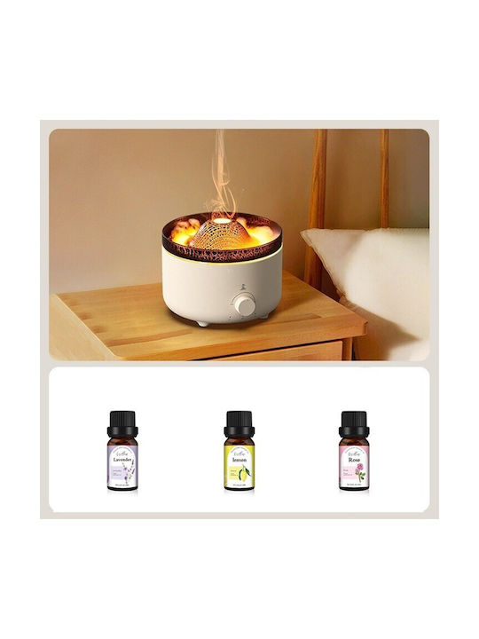 Lumini LED Dispozitiv de aromaterapie Ultrasonic cu temporizator Alb 560ml