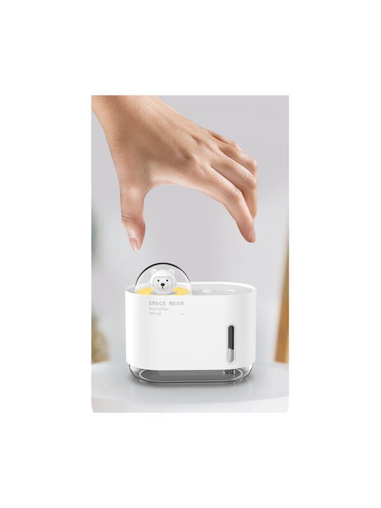 Lumini LED Dispozitiv de aromaterapie Ultrasonic cu temporizator Alb 300ml