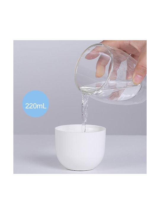Lumini LED Dispozitiv de aromaterapie Ultrasonic cu temporizator Alb 220ml