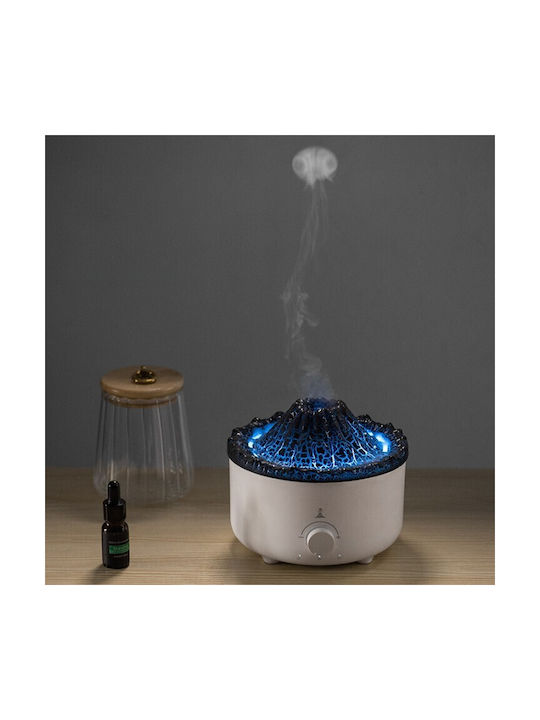 Lumini LED Dispozitiv de aromaterapie Ultrasonic cu temporizator Alb 560ml