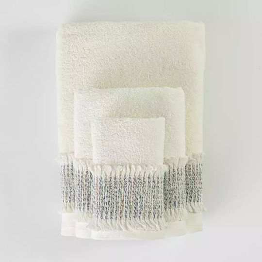 Borea Bath Towels Set of Towels 3 pcs Powder