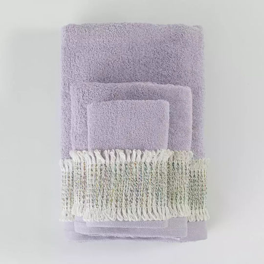 Borea Set De Prosoape De Baie 3 Buc Lila