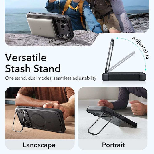 ESR Cyber Umschlag Rückseite Silikon Schwarz (iPhone 17 Pro Max)
