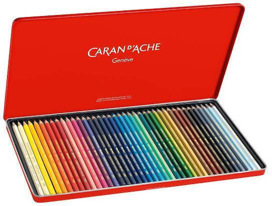 Caran D'ache Ξυλομπογιές Σετ 40 χρώματα