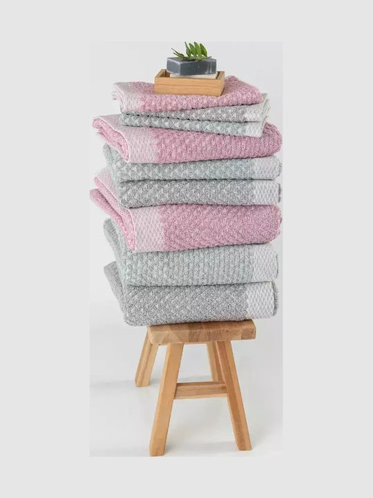 Borea Bath Towel Triangle 70x140cm Coral Weight 550gr/m²