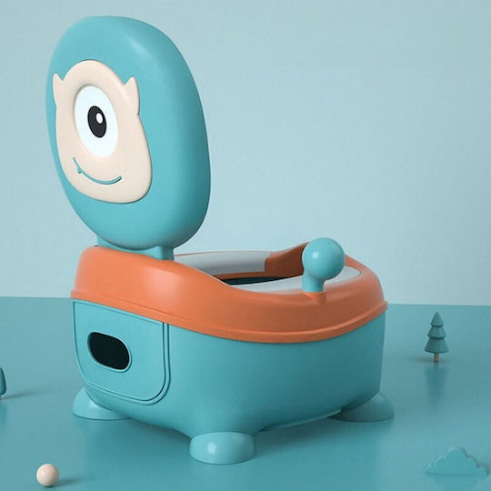 Potty Toilet with Lid Blue