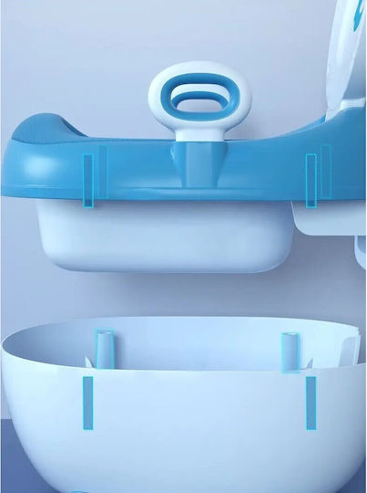 Potty Toilet with Lid Blue
